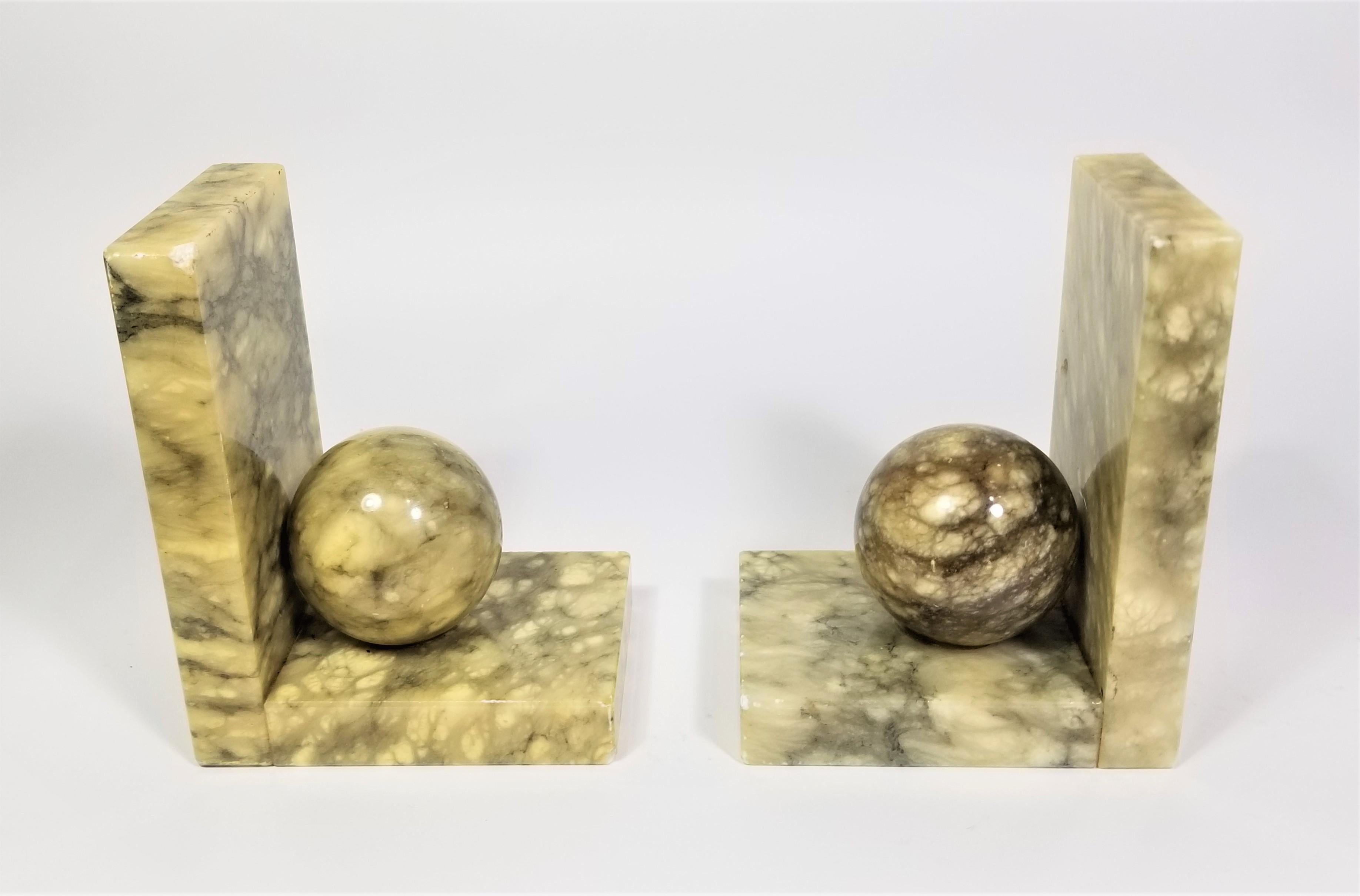 Bookends Vintage Italian Alabaster Marble For Sale 7