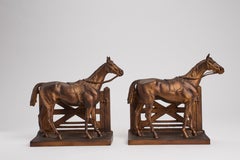 Bookends with horses, USA 1900.