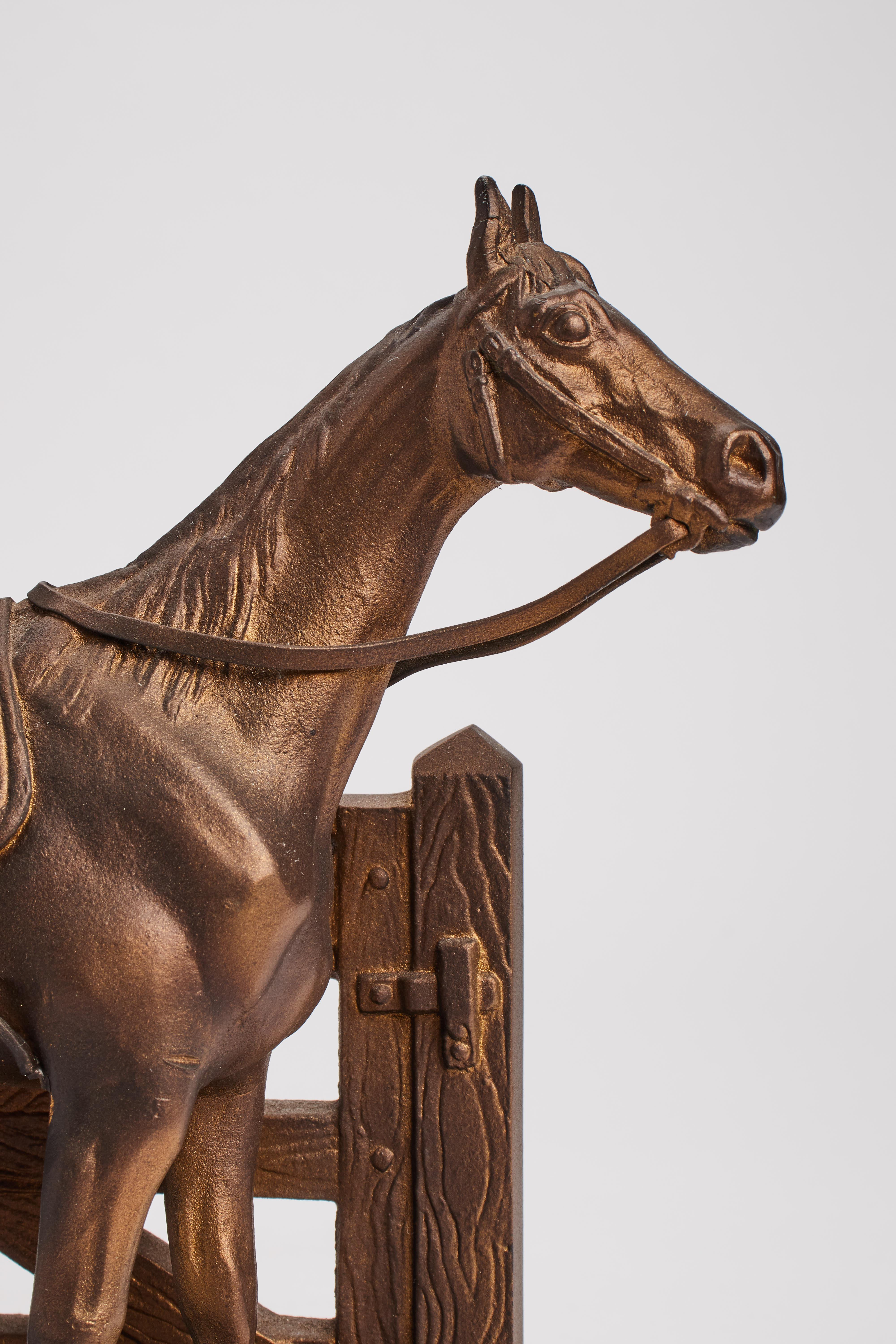 20th Century Bookends with horses, USA 1900. For Sale