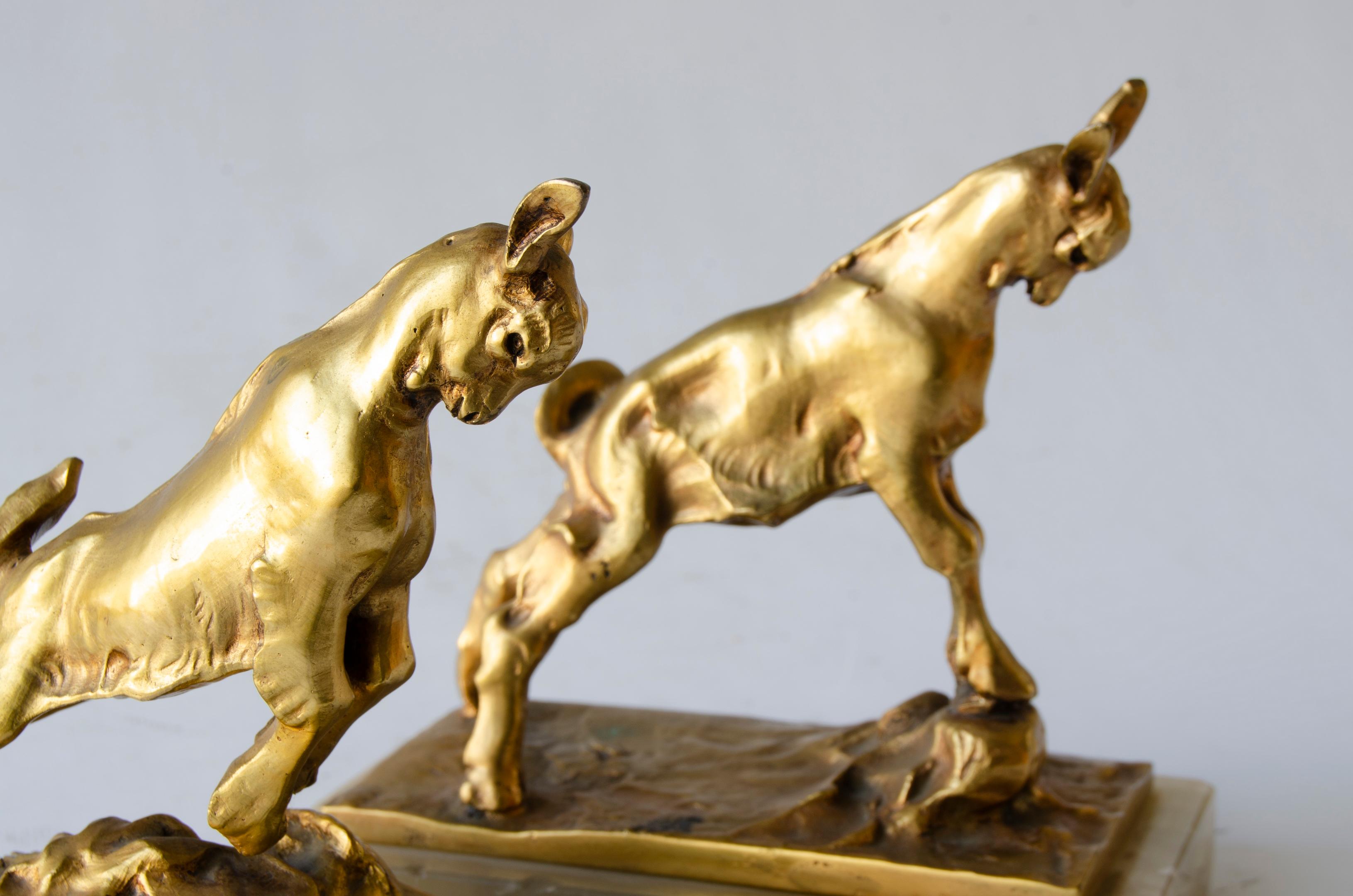 Bookens J. Dasilva Vergoldete Bronze (Art déco) im Angebot
