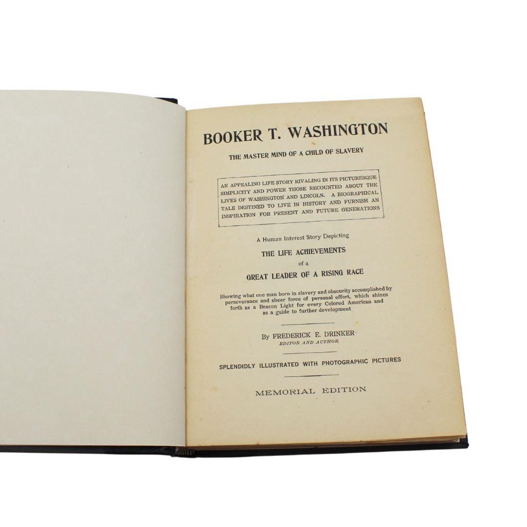 Début du 20ème siècle Livreur T. Washington par Frederick E. Drinker, édition commémorative, 1915 en vente