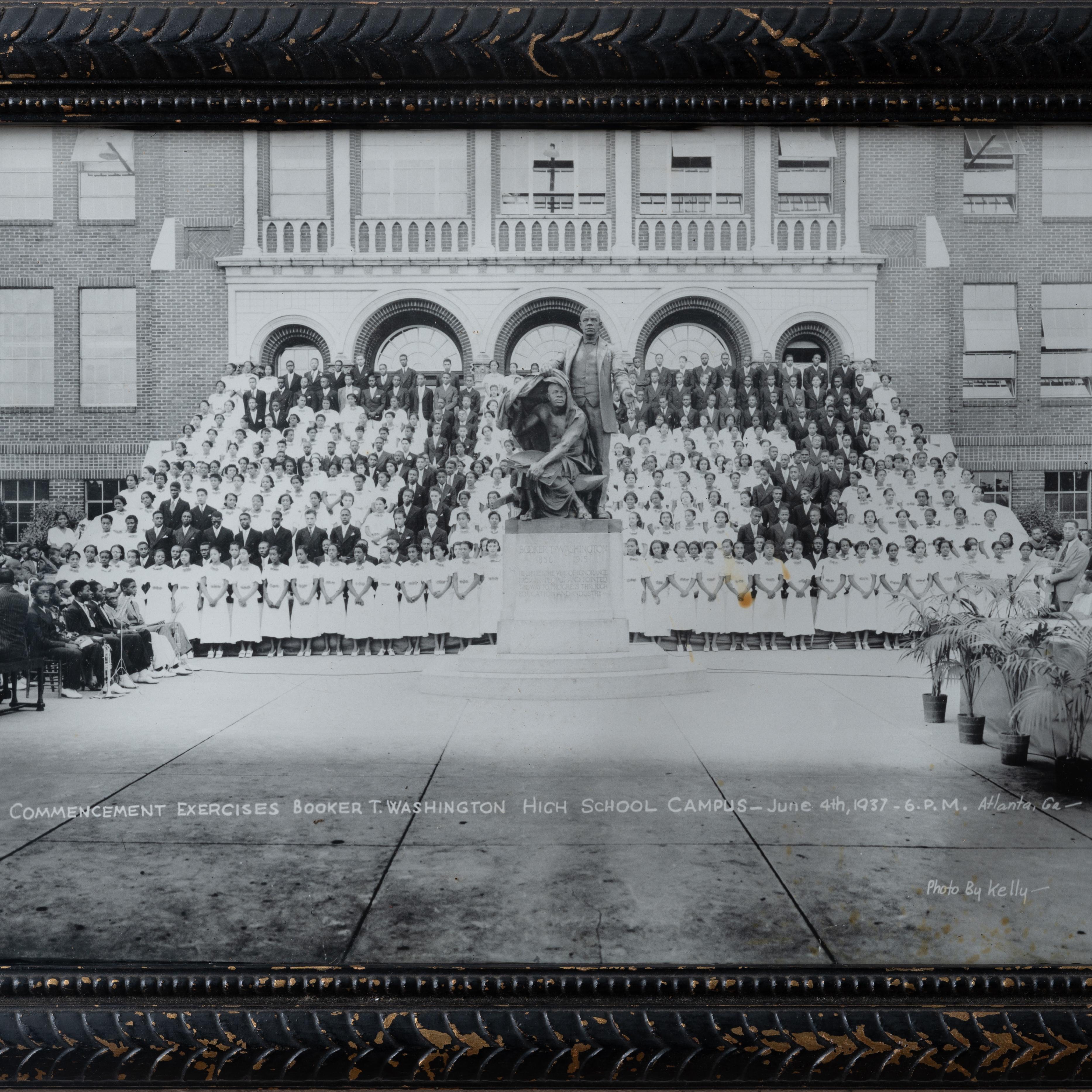 American Booker T. Washington High School Graduation Photograph, 1937  For Sale