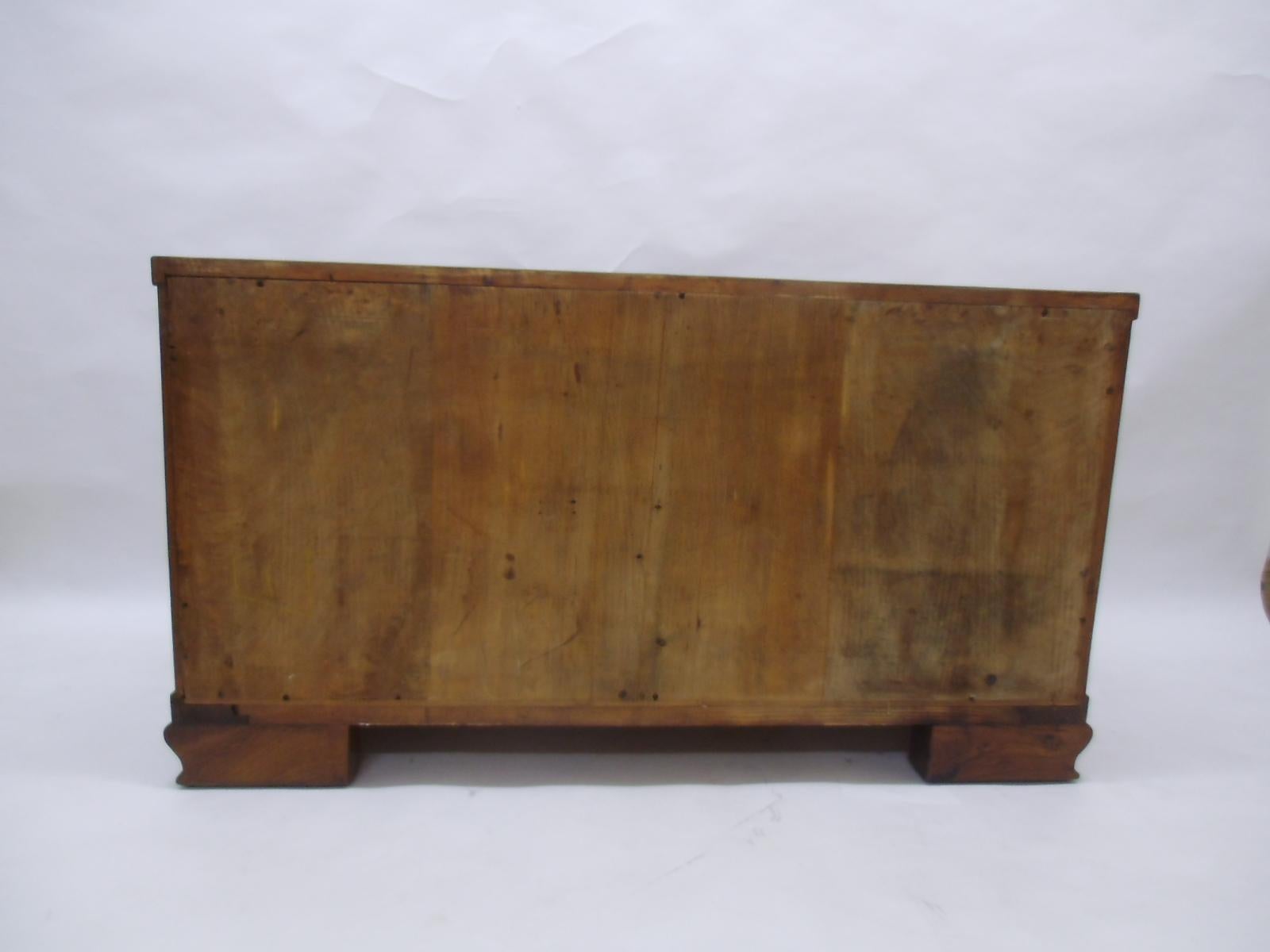 Walnut Bookmatched Burl Art Deco Commode or Small Sideboard For Sale