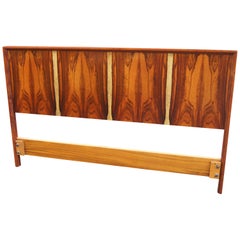 Bookmatched Rosewood and Walnut Queen Headboard by Westnofa