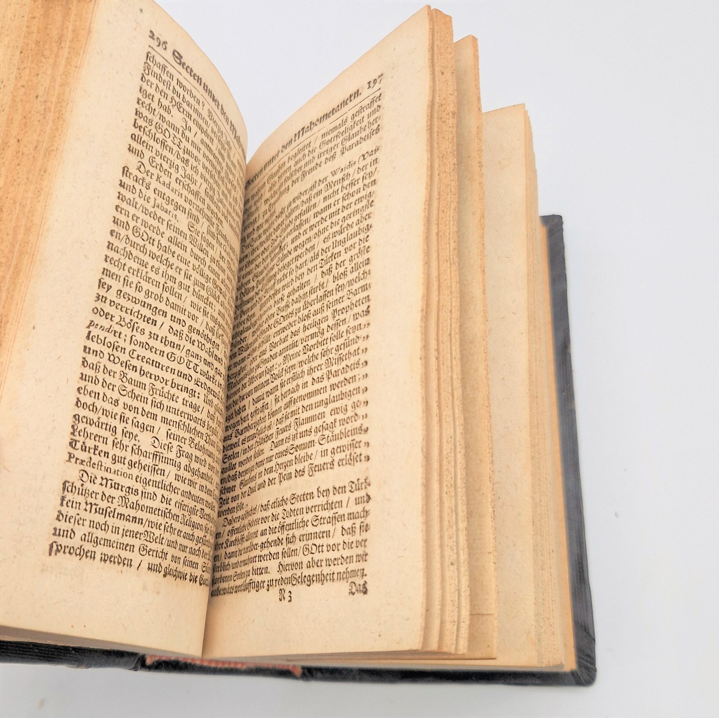 Paper Book.Neu eröffnete Mahometanische Moschea.First German Translation of Quran 1703 For Sale