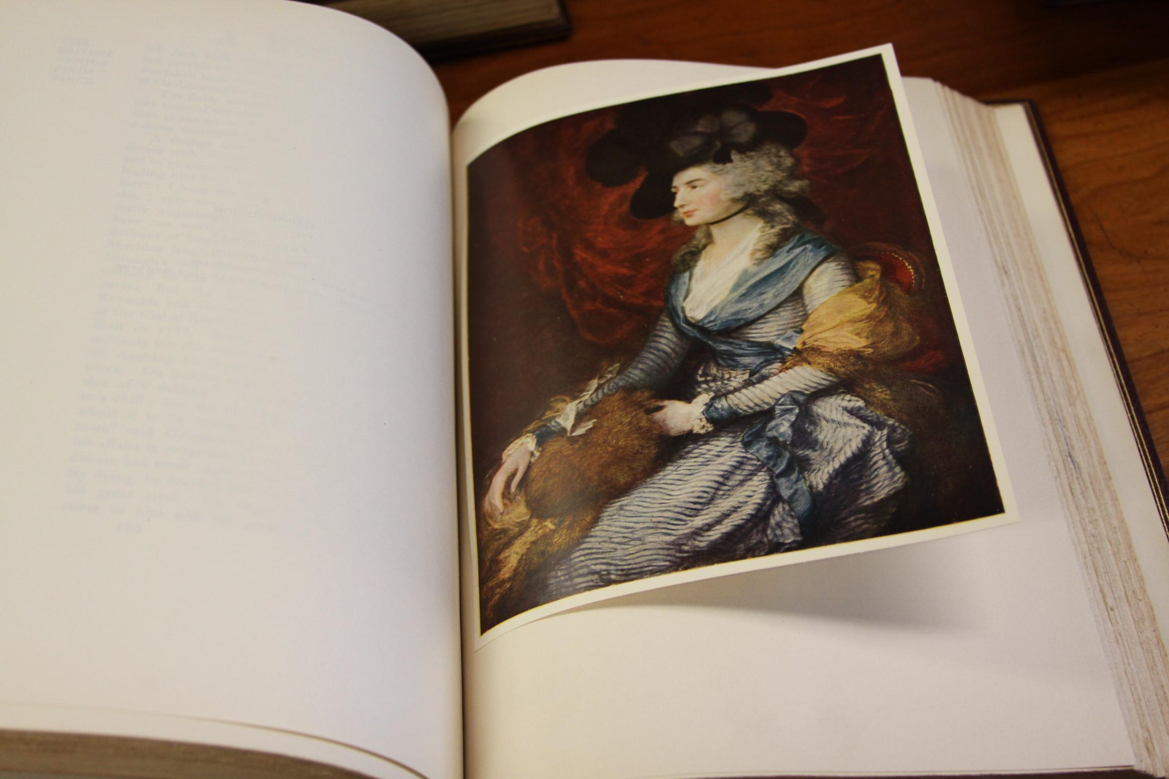 Books, a History of Painting, Antique Leather-Bound Collections 7