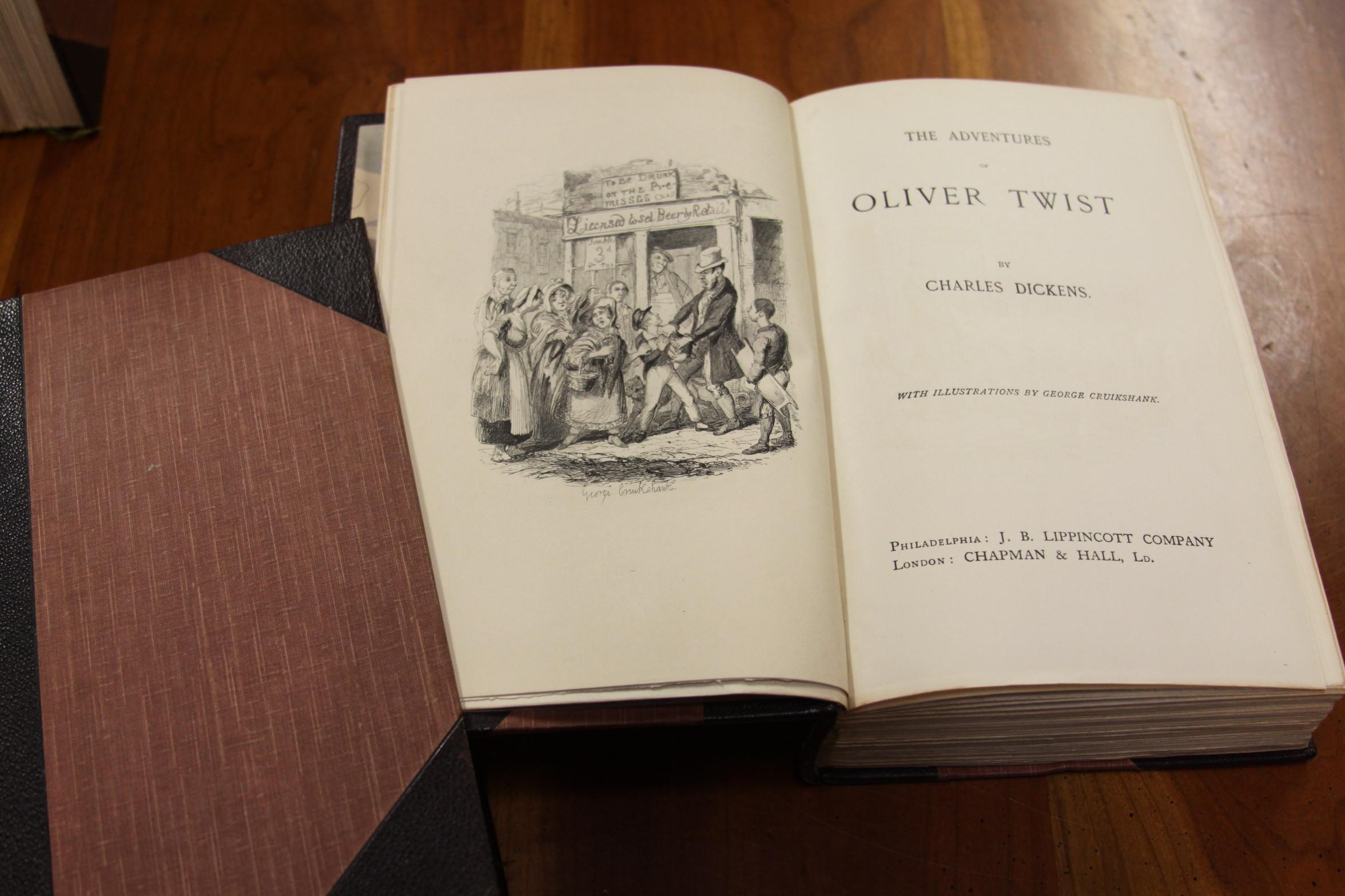 Books Charles Dickens Complete Writings. Leather-Bound Antique Collection 2