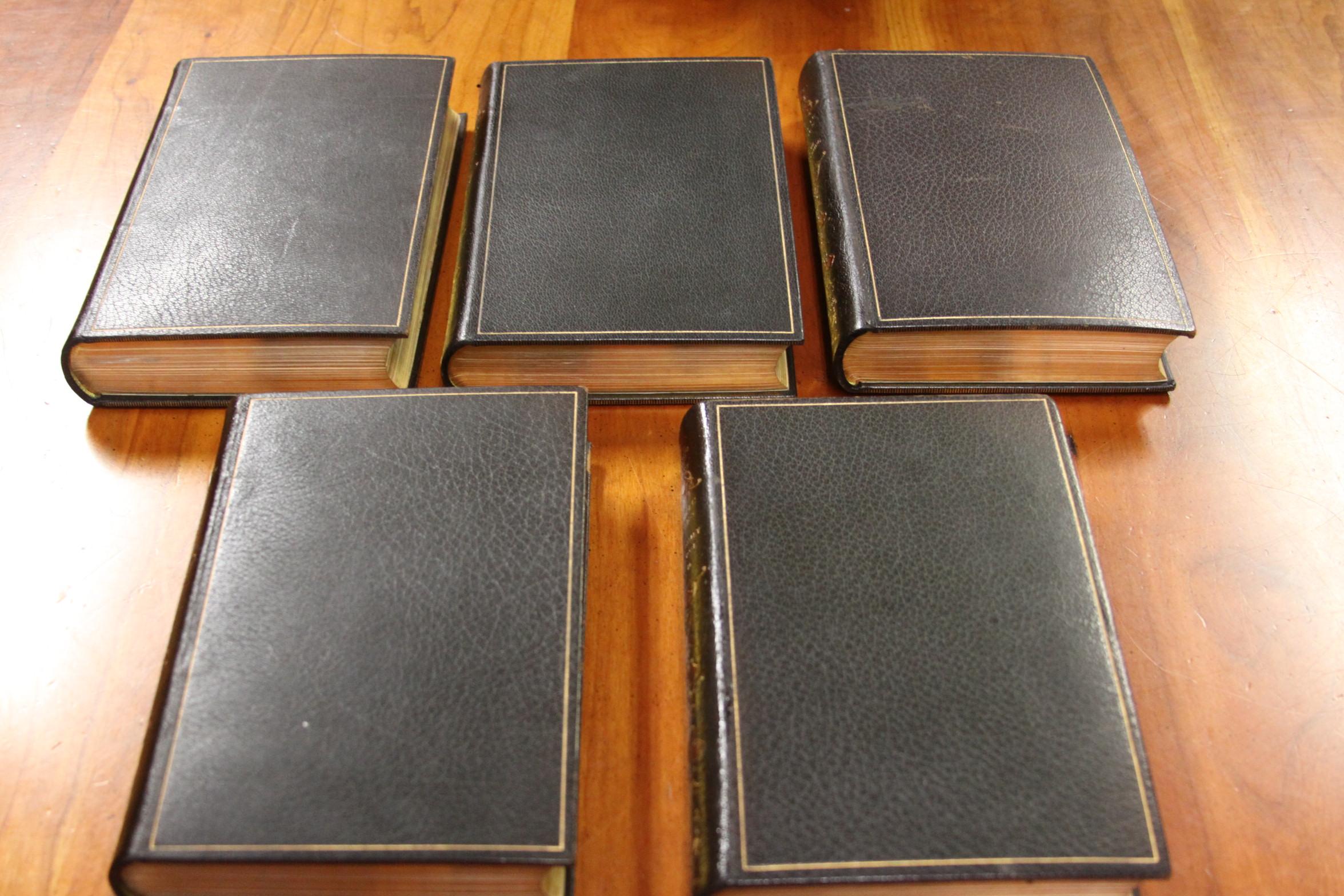 20th Century Collections of Leather bound Antiques  Books , Historic Memoirs of the Europe 