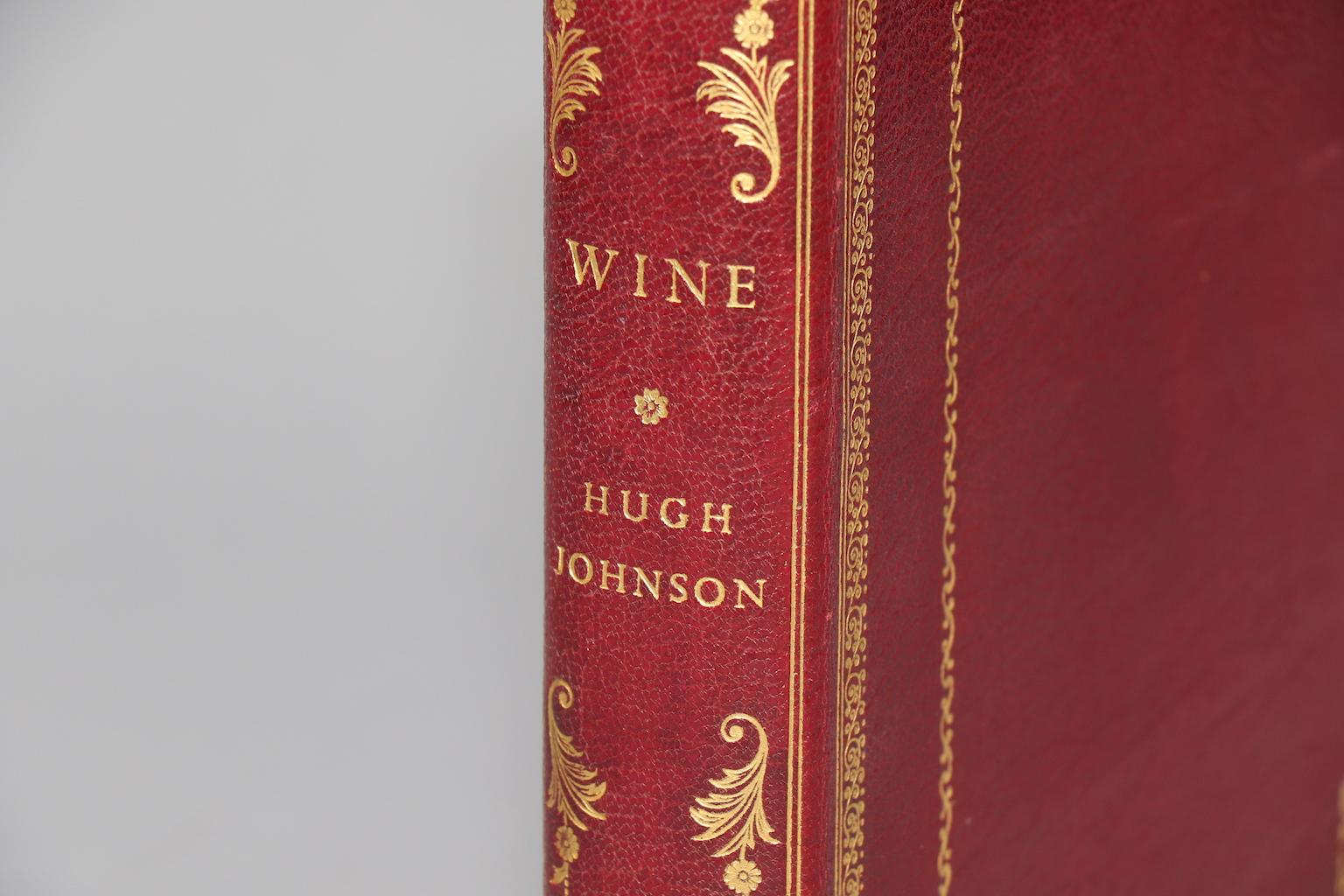 First Edition. Leatherbound. One volume. Quarto. Bound in full wine morocco with all edges gilt and gilt tooling on spine and covers. With line drawings by Owen Wood. Inscribed to Bryan and Naniette by the author. Very good. Published in London by