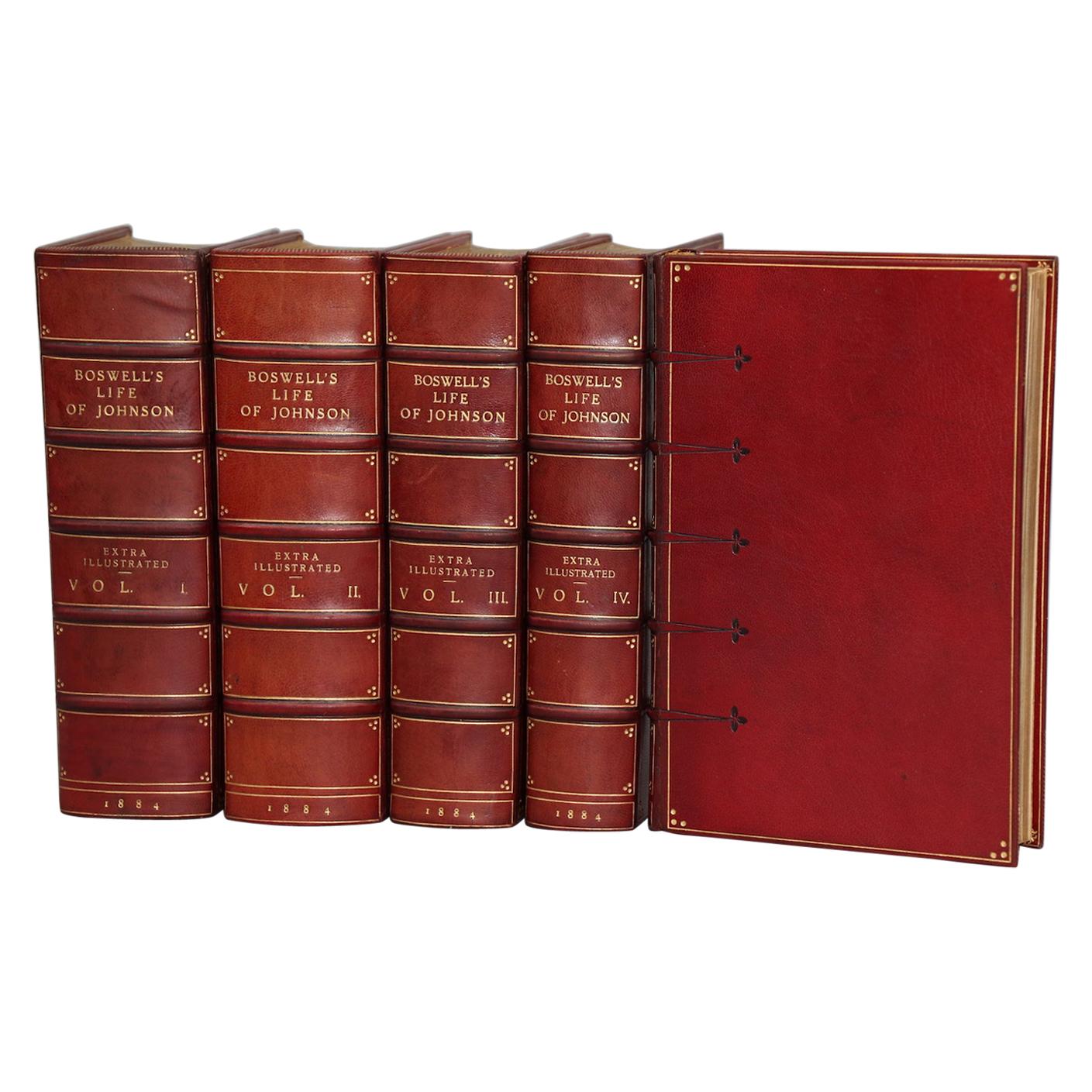 Books, James Boswell's "Life of Samuel Johnson..."  Extra-Illustrated Edition