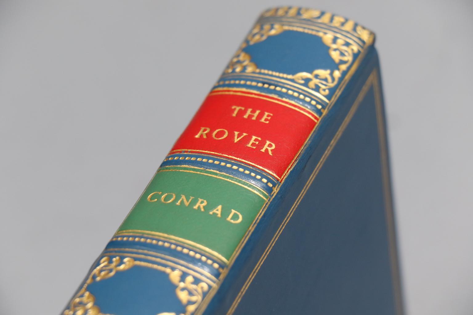 One volume. Octavo. Bound in full blue calf leather by Bayntun with all edges gilt, raised bands, and gilt panels on spine.

Published in London by T. Fisher Unwin in 1923.

Joseph Conrad (1857-1924) was a Polish-British writer regarded as one