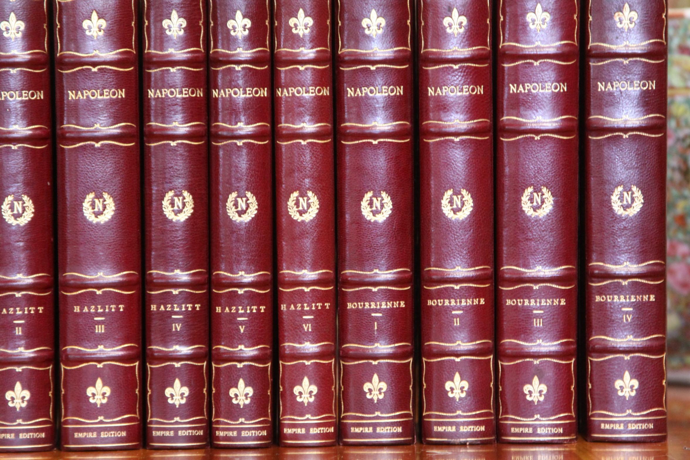 16 volumes . Published: New York, The Grolier's Society, 1900s. The Life of Napoleon Bonaparte with Memoirs Madame Junot, and Memoirs of Napoleon Bonaparte by Bourrienne, Hazlitt, and Junot. The Empire Edition is limited to four hundred and