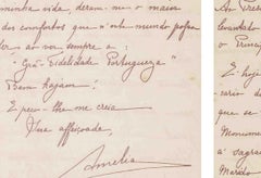 Books - Queen Amélia of Portugal; autographed letter
