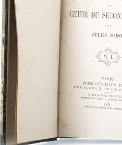 Books - Simon; Jules - Souvenirs de Quatre Septembre
