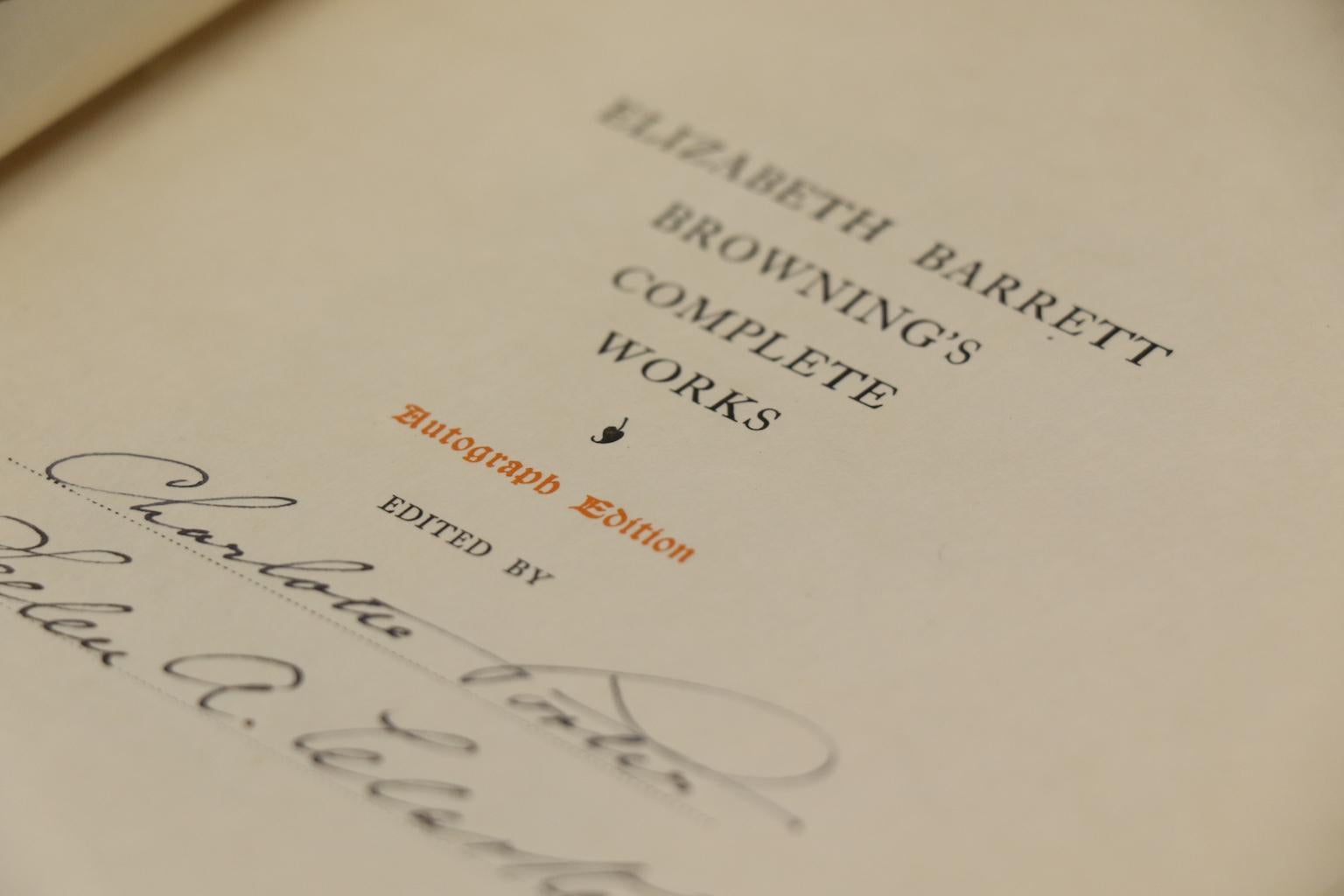 Books, The Complete Works of E.B. Browning 1