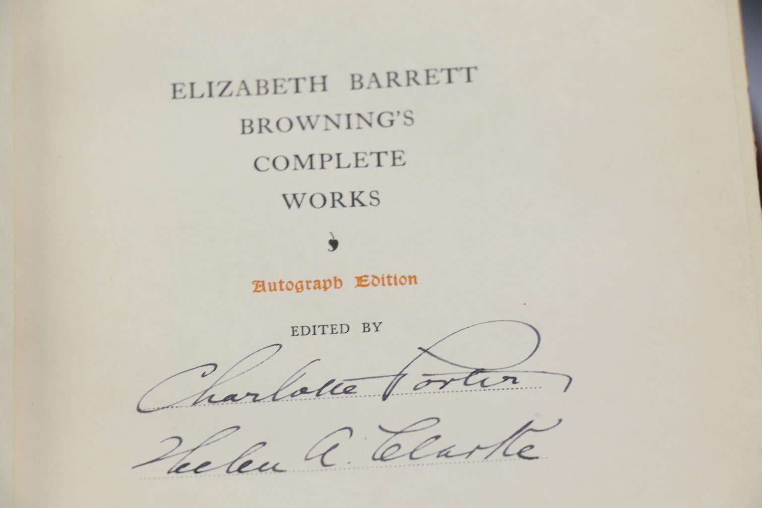 Books, The Complete Works of Mrs. E.B. Browning and Robert Browning 1