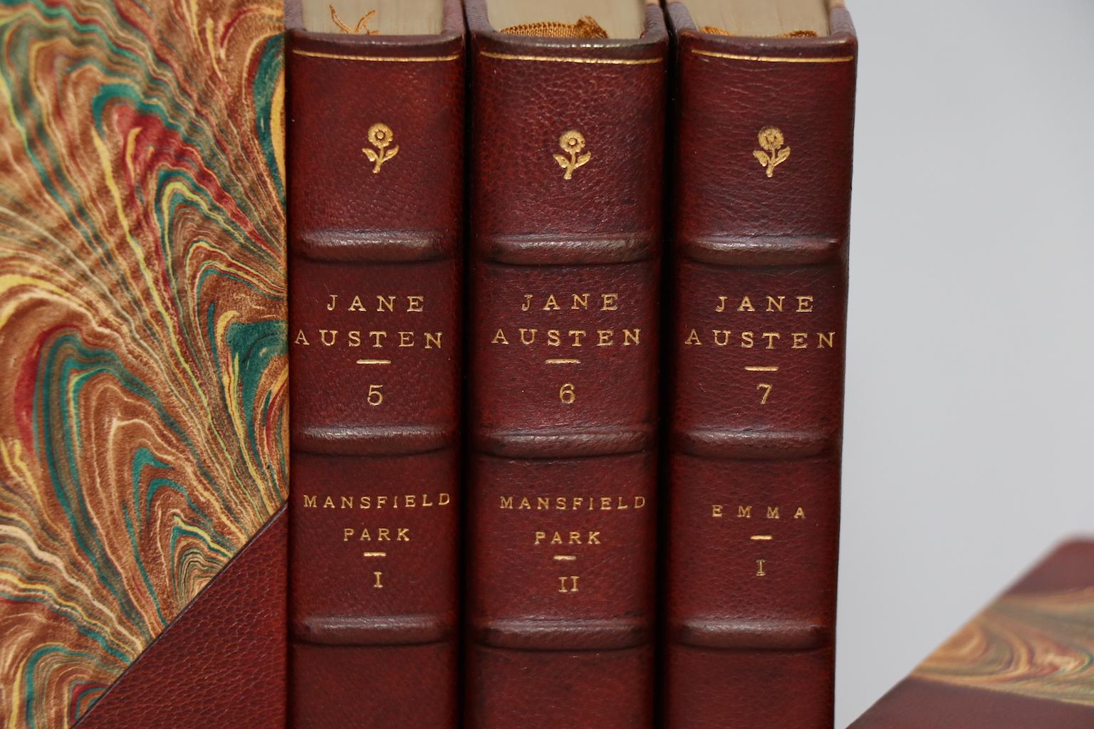 Dyed Books, The Novels of Jane Austen, Edited by Brimley Johnson Winchester Edition