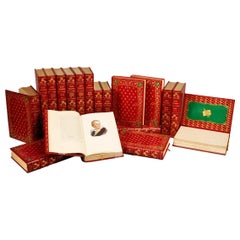 Antique Books, The Novels of Samuel Richardson, Antiques Leather-Bound Collections