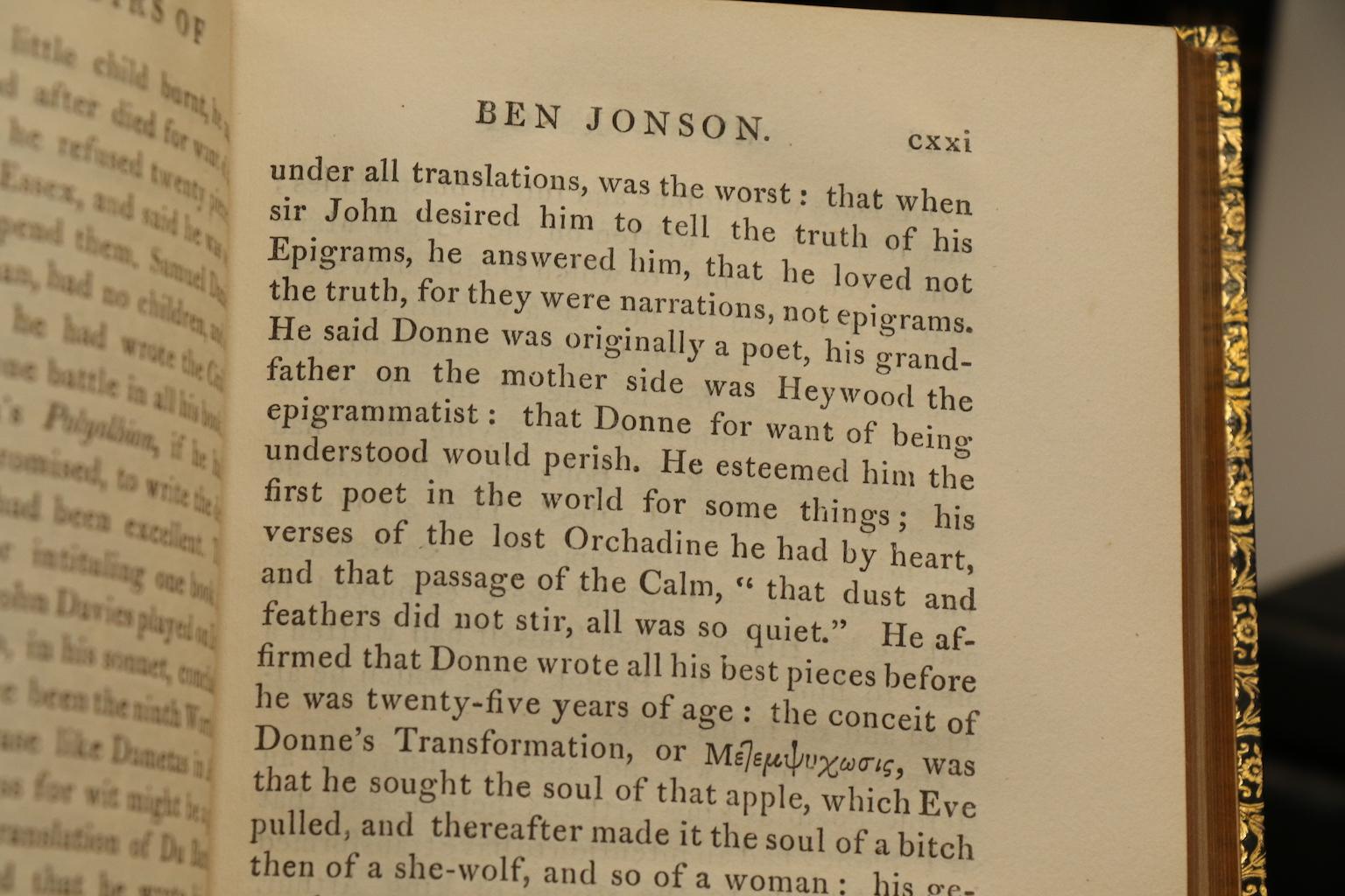 Books, the Works of Ben Johnson Complete Set 3
