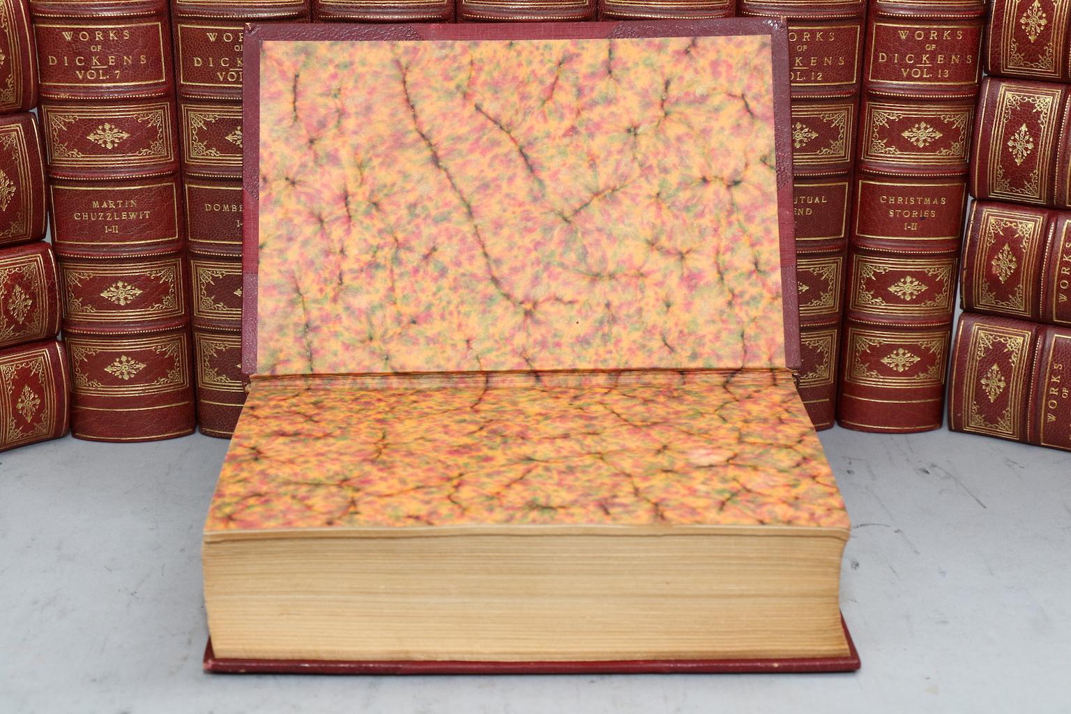 Dyed Books, The Works of Charles Dickens  National Library Edition