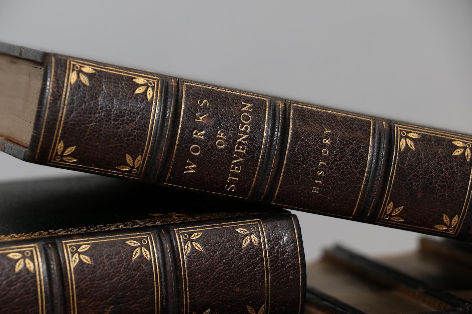Late 19th Century Books, The Works of R.L. Stevenson