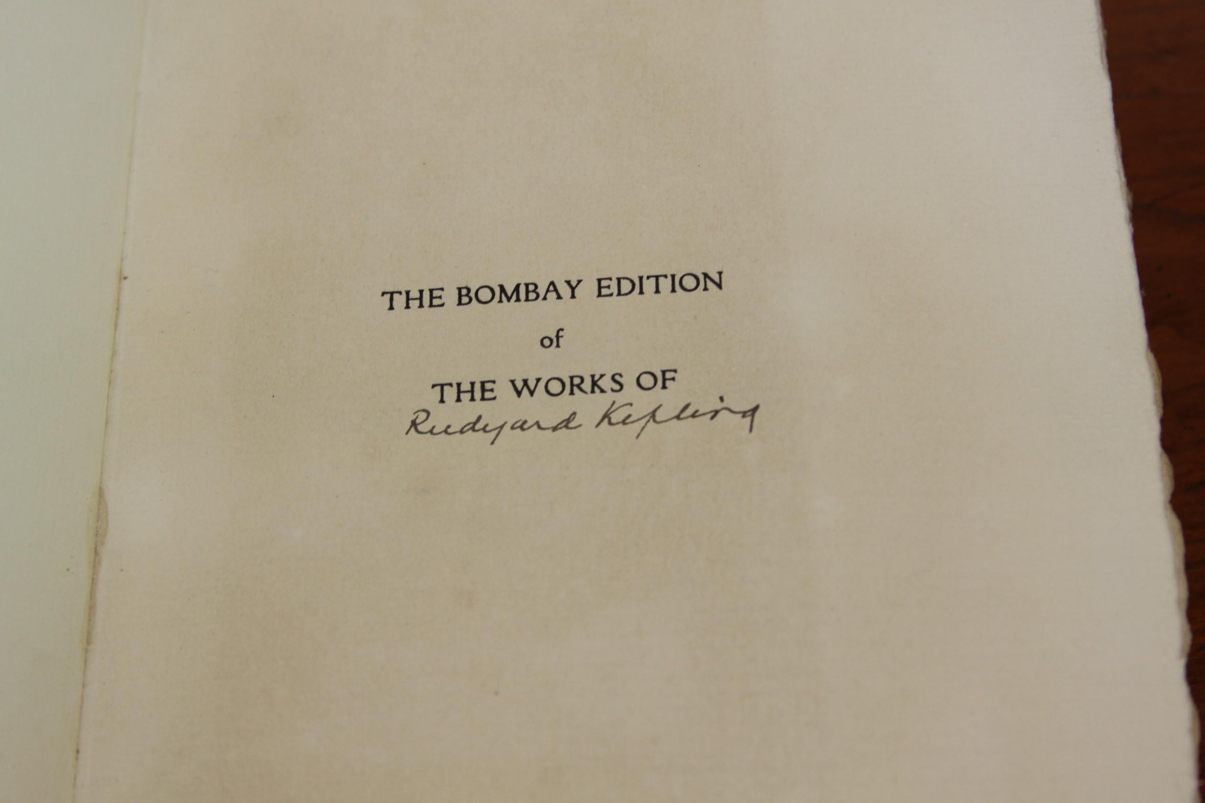 Books the Writings of Rudyard Kipling, the Bombay Edition Collected Antiques Set 2