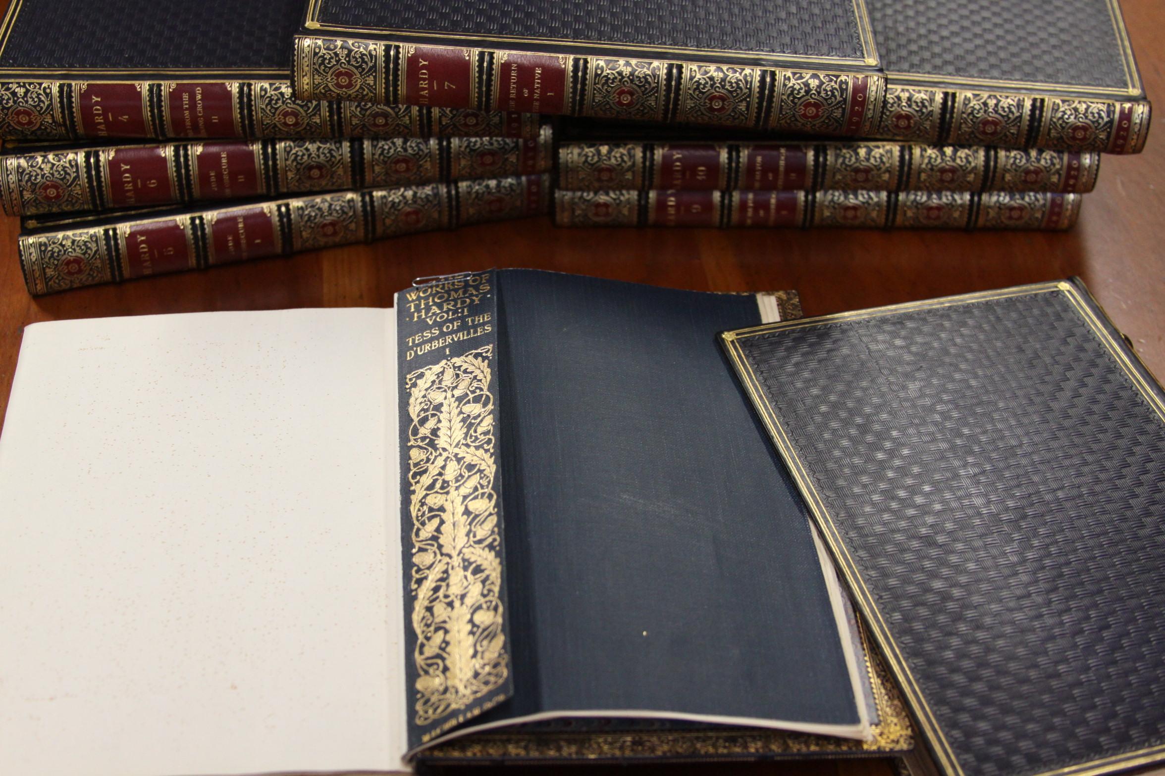Books Thomas Hardy Writings Collections, Leather-Bound Antiques Bindings 8