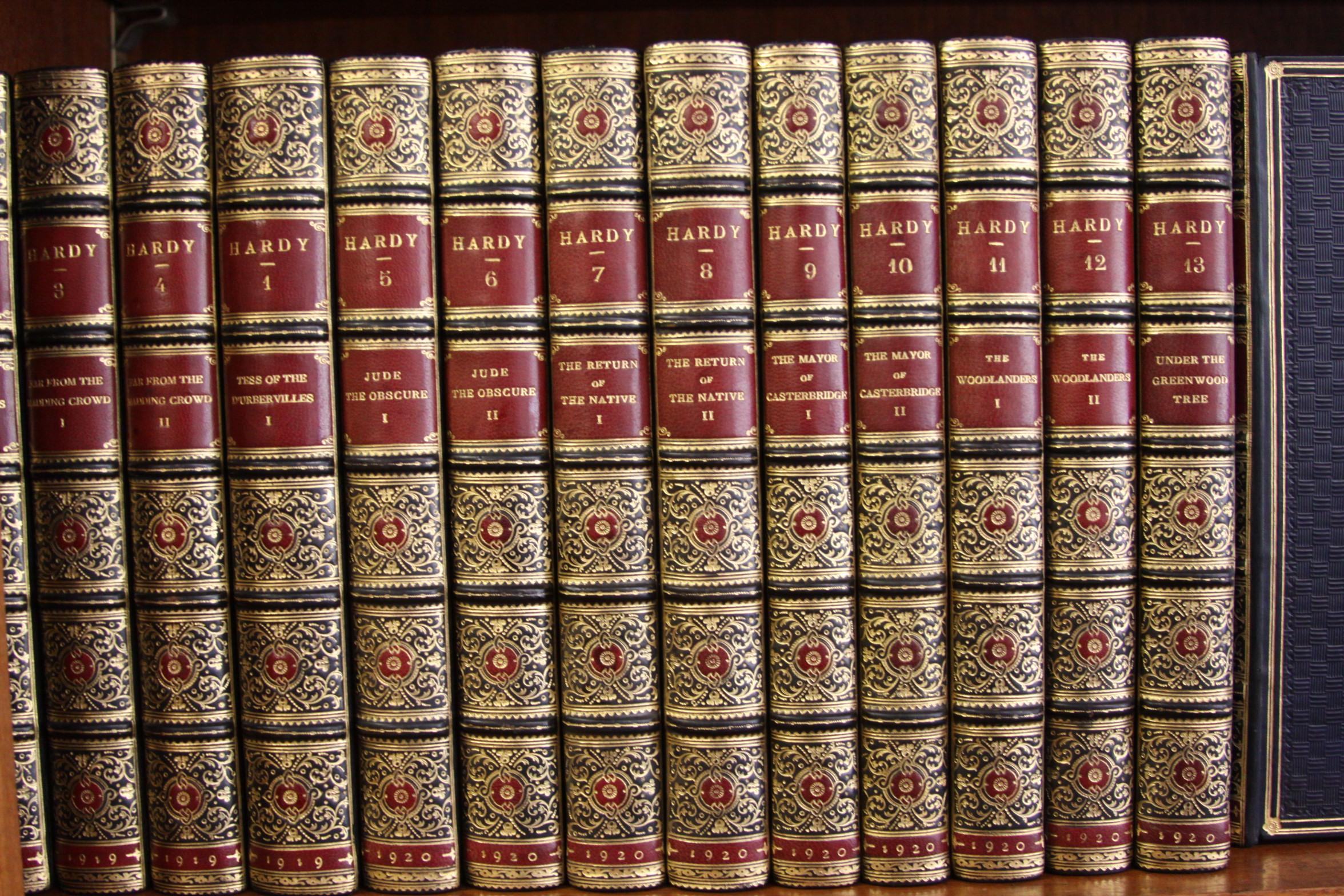 Books Thomas Hardy Writings Collections, Leather-bound Antiques Bindings In Excellent Condition In New York, NY