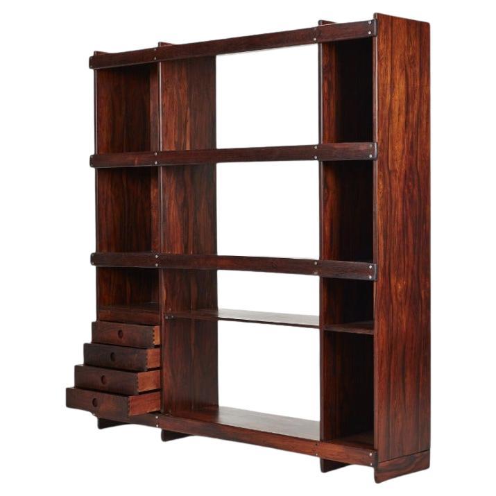 Bookshelf “Adolpho” in Hardwood by Sergio Rodrigues, c. 1968s For Sale