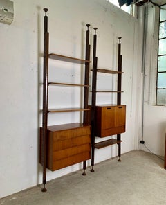Bibliothèque de Leonardo Fiori, produite par Isa dans les années 1960, Italie