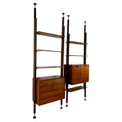Bookshelf by Leonardo Fiori, produced by Isa in the 1960s, Italy
