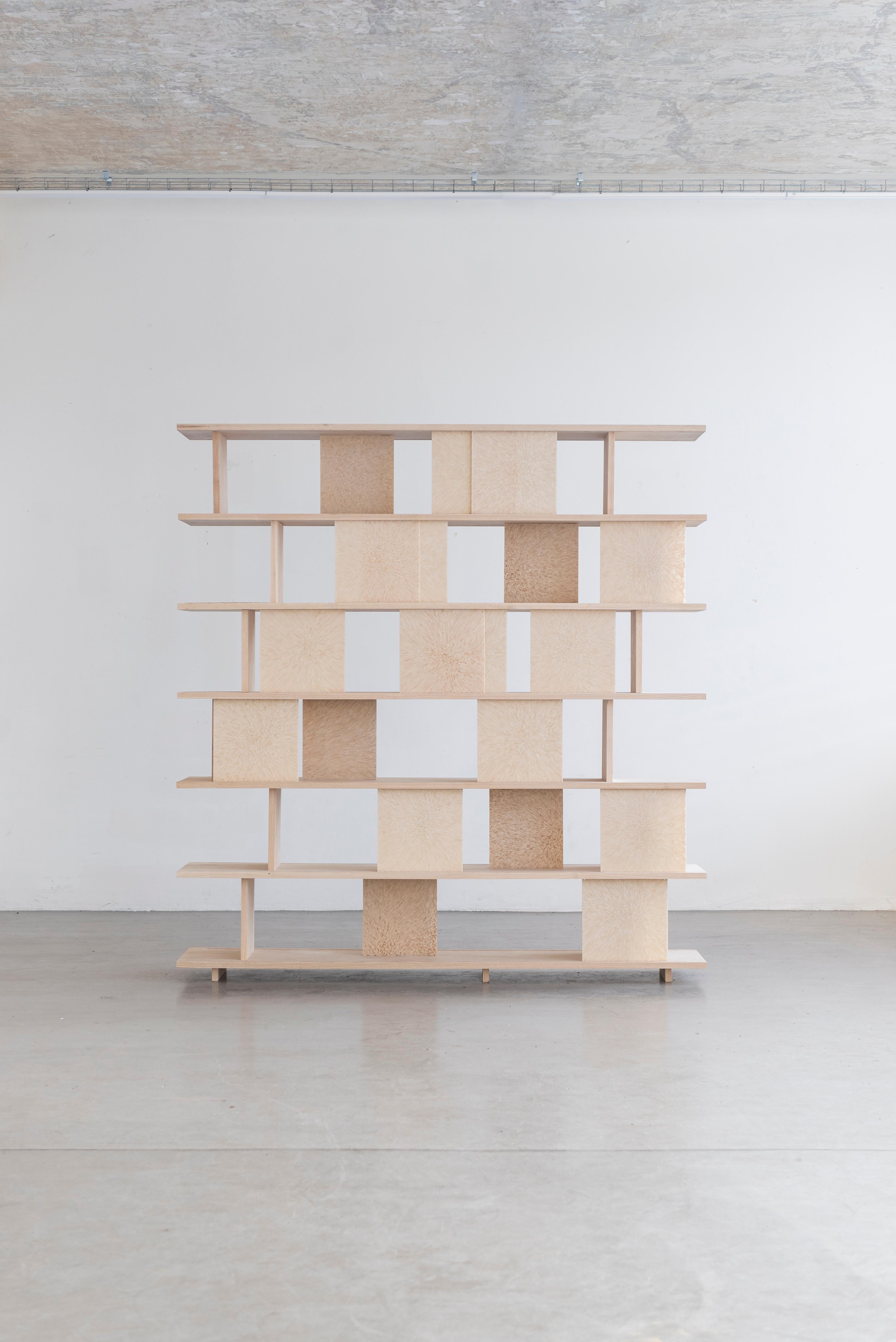 Wood Bookshelf by Vlasta Kubusova