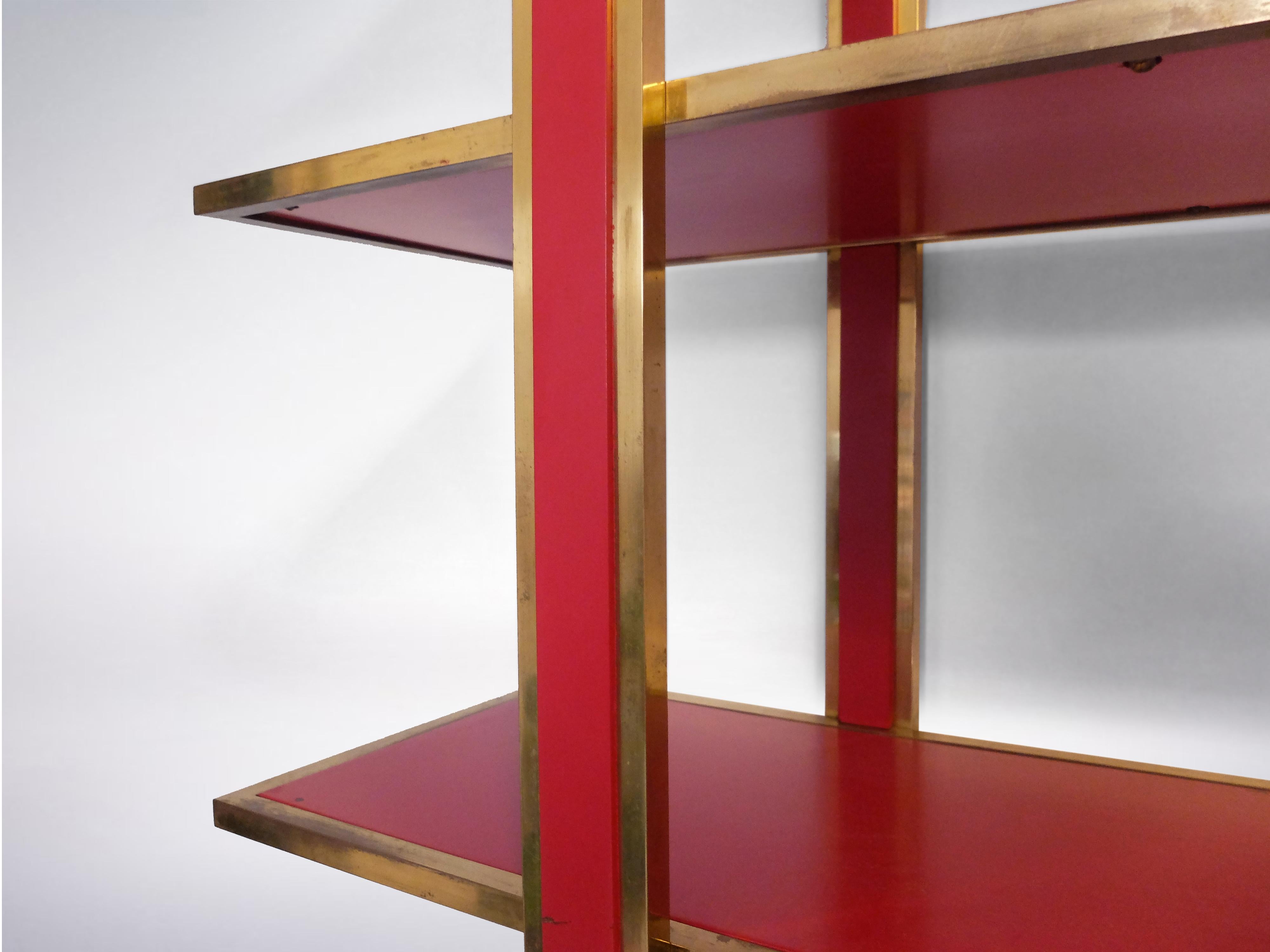 lacquered bookshelf