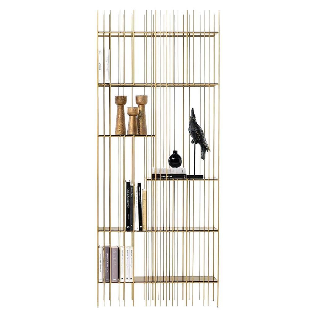 Bookshelf Mogg Metrica A design Studio CTRLZAK - Gold