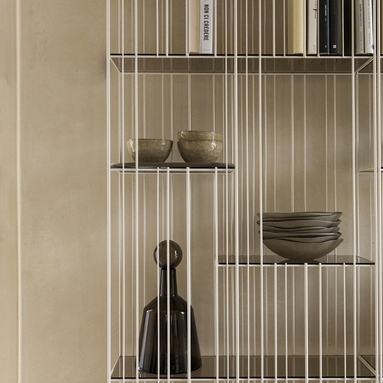 Contemporary Bookshelf Mogg Metrica A design Studio CTRLZAK - White For Sale