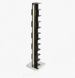 Bookshelf with lamp Opinion Ciatti Ptolomeo Luce 160 Design Bruno Rainaldi B/I
