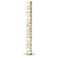 Bookshelf with lamp Opinion Ciatti Ptolomeo Luce 215 Design Bruno Rainaldi INOX