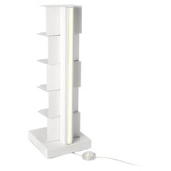 Bücherregal mit Lampe Meinung Ciatti Ptolomeo Luce 75 Design Bruno Rainaldi Weiß