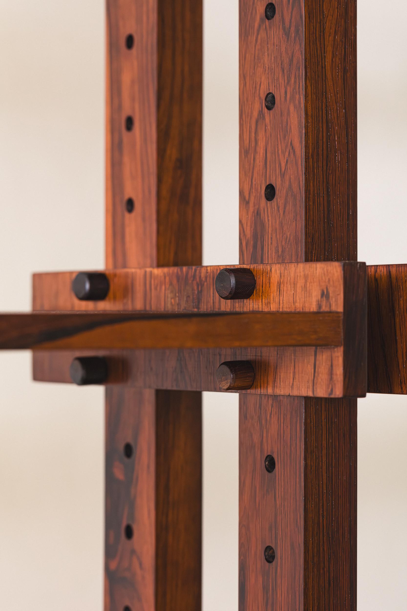 Bookshelf with Rosewood Veneers by Brazilian company Celina Decorações, 1960s For Sale 4