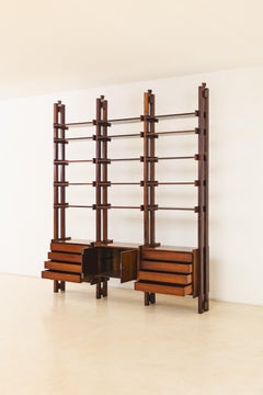 Bookshelf with Rosewood Veneers by Brazilian company Celina Decorações, 1960s