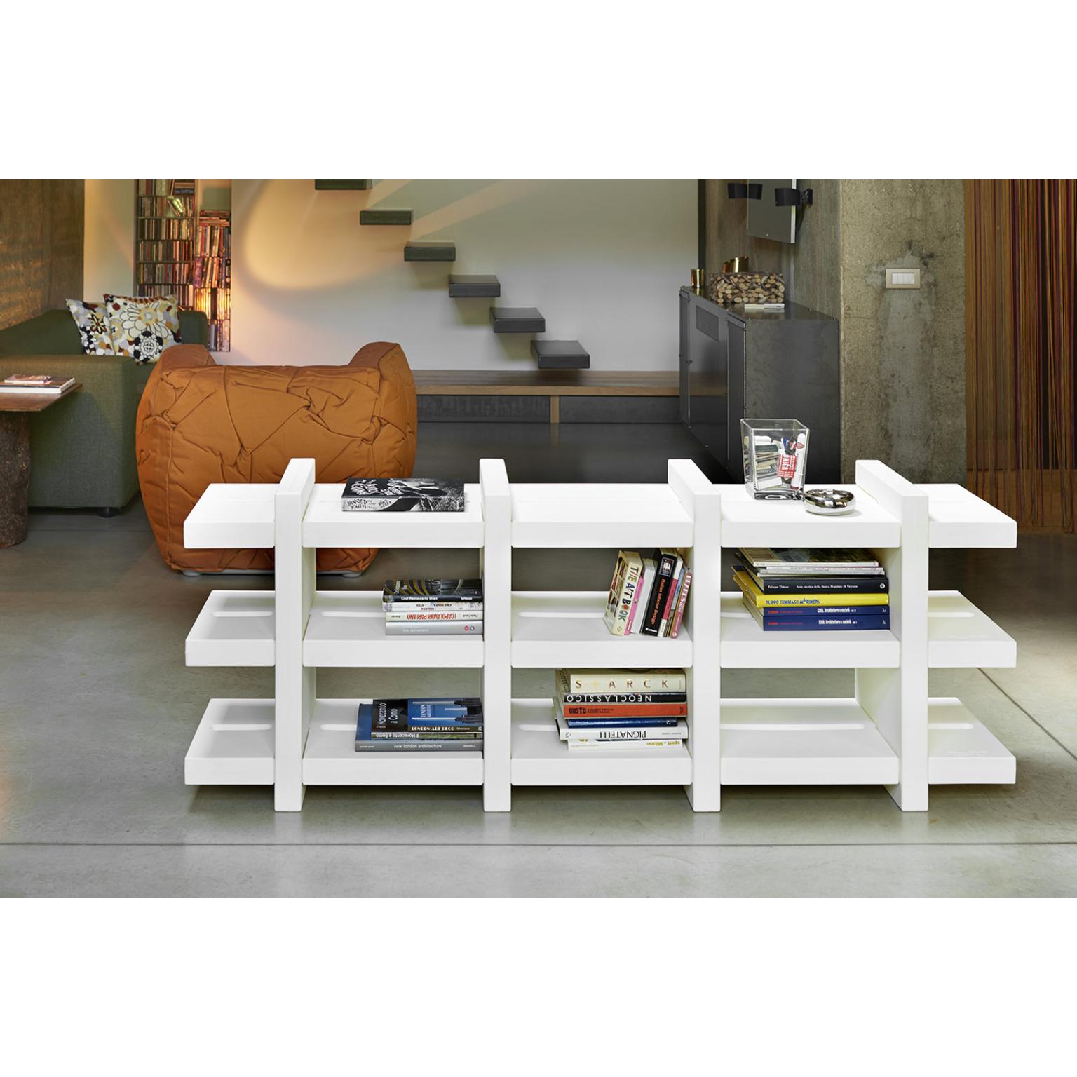 Post-Modern Booky 3 Pumpkin Orange Bookcase by Giò Colonna Romano For Sale