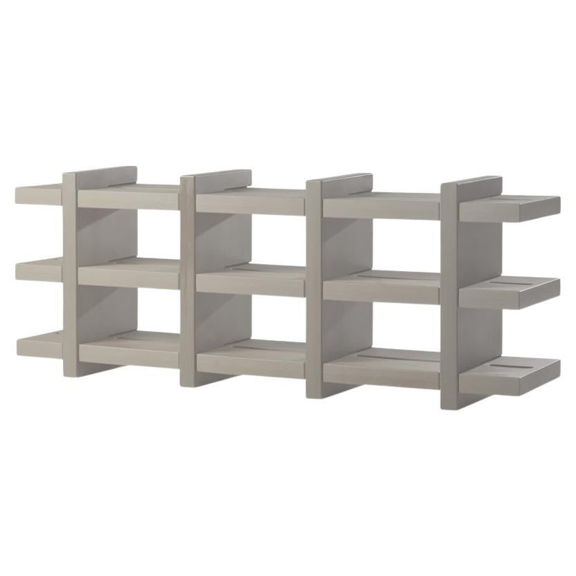 Booky 4 Dove Grey Bookcase by Giò Colonna Romano
