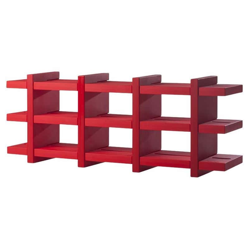Red Bookcase by Rejo Studio For Sale at 1stDibs | red bookcases