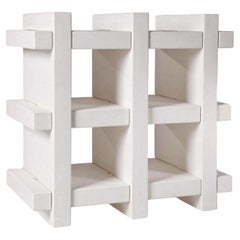 Booky Mini Milky White Bookcase by Giò Colonna Romano
