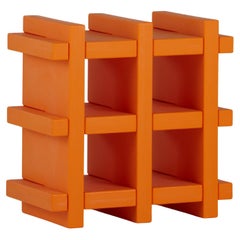 Booky Mini Pumpkin Orange Bookcase by Giò Colonna Romano