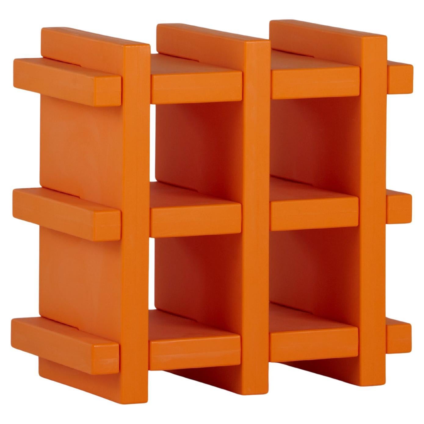 Booky Mini safrangelbes bücherregal von Giò Colonna Romano (Postmoderne) im Angebot