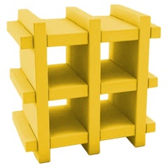 Booky Mini Bibliothèque Jaune Safran par Giò Colonna Romano