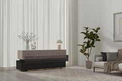 Booleanos Credenza, Cabinet, Console in Dark Wood Veneer by Joel Escalona