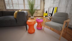 Boom Bom Table: Multicolor Pop Art-Inspired Side Table"