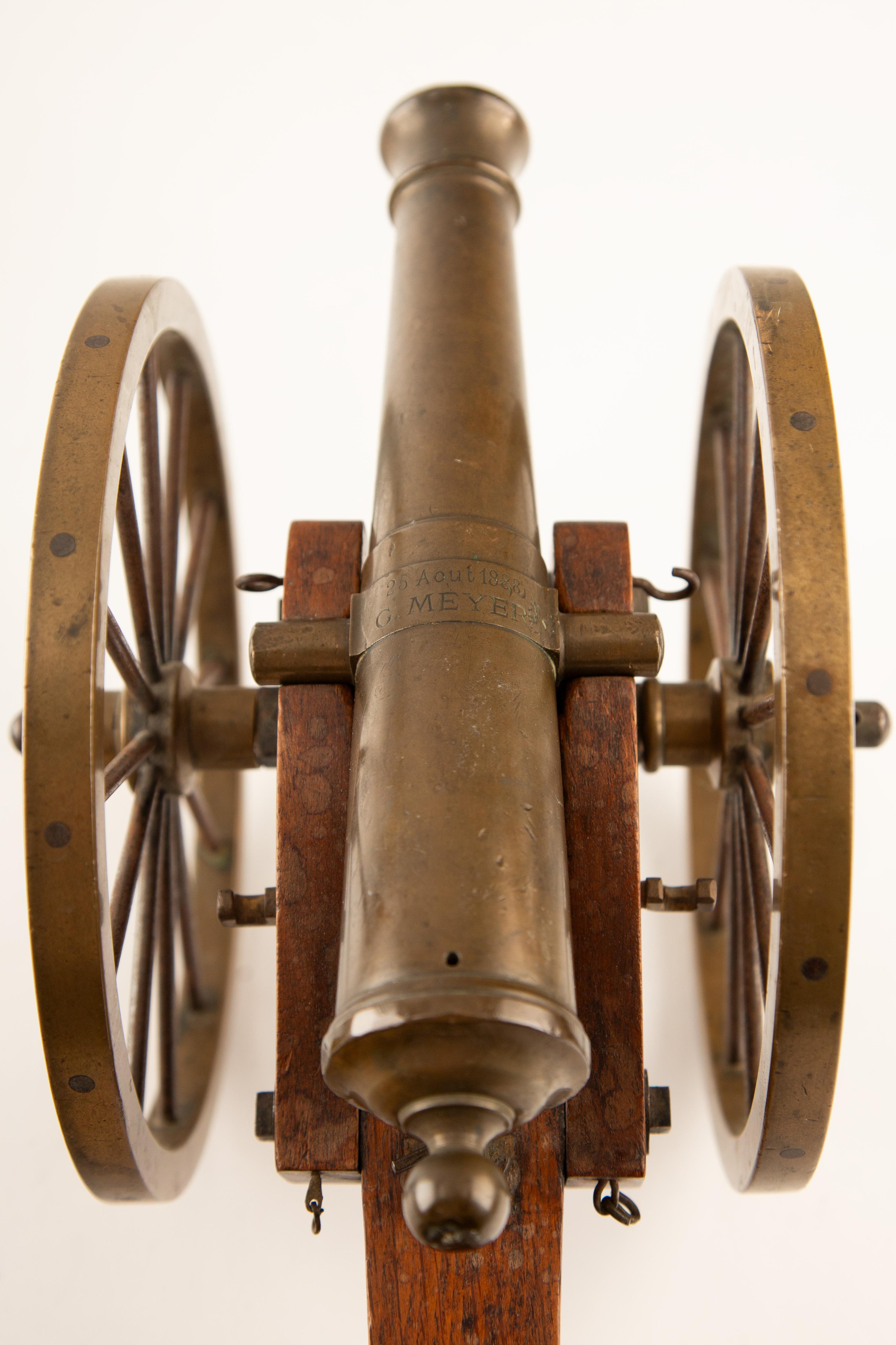 Boom in Brass – 1888 Model Field Cannon For Sale 7